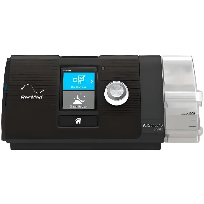 CPAP APAP ResMed AirSense 10 AutoSet et Humidificateur - Noir - Écran 7 - AutoRamp - Easy-Breathe - HumidAir