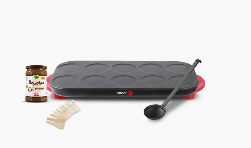 Crêpière 10 Personnes FG10CRNOC + Pot de Nocciolata inclus FAGOR
