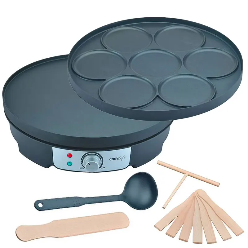 Crêpière 2 En 1 Cosylife Cl-cr21rp — coloris Noir