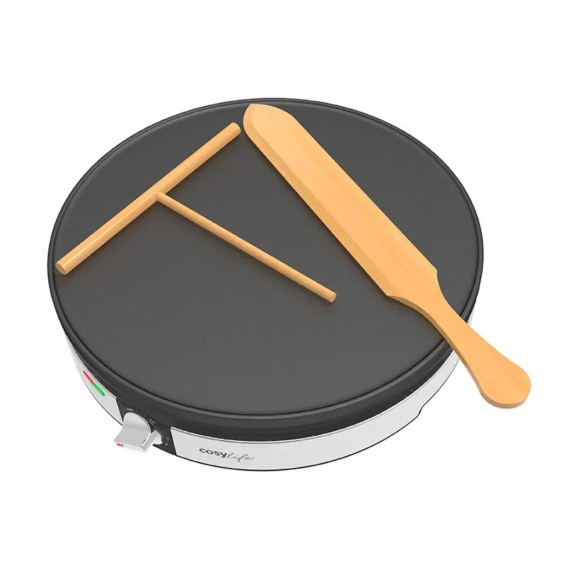 Crêpière Cosylife - 30cm — coloris Noir et gris