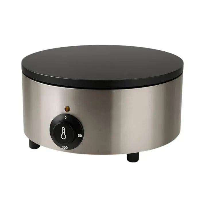 Crêpière électrique - 40 cm châssis rond - 3000W - Thermostat 50–300°C - 230V