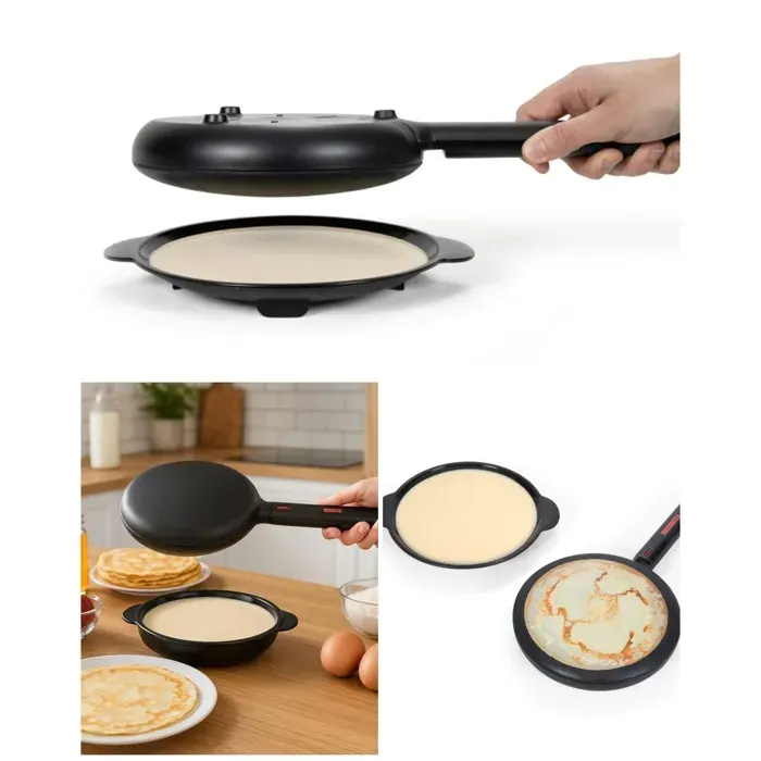 Crêpière électrique - LIVOO - Marmiton - 600 W - Ø20 cm - Revêtement antiadhésif