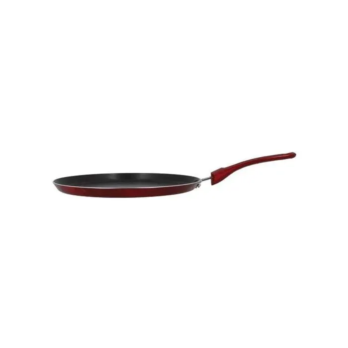 Crêpière - MENASTYL - Ø26 cm - Poignée en bakélite - Rouge cerise