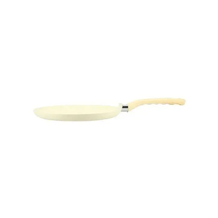 Crêpière - MENASTYL - Colorama - Ø26 cm - Poignée en bakélite - Crème
