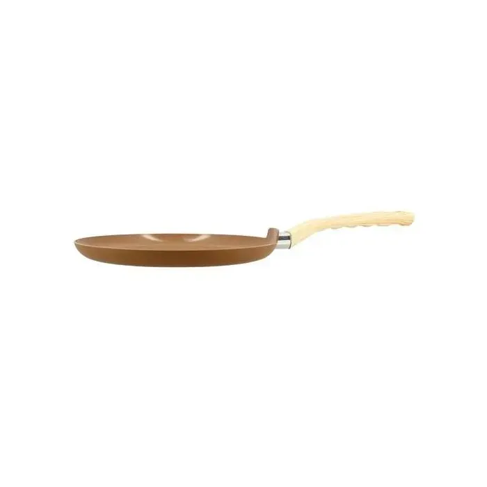 Crêpière - MENASTYL - Colorama - Ø26 cm - Poignée en bakélite - Noisette