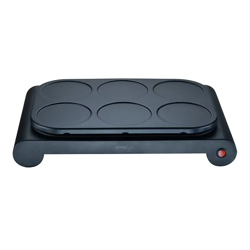 Crêpière Multiparts Cosylife 6 Parts — coloris Noir