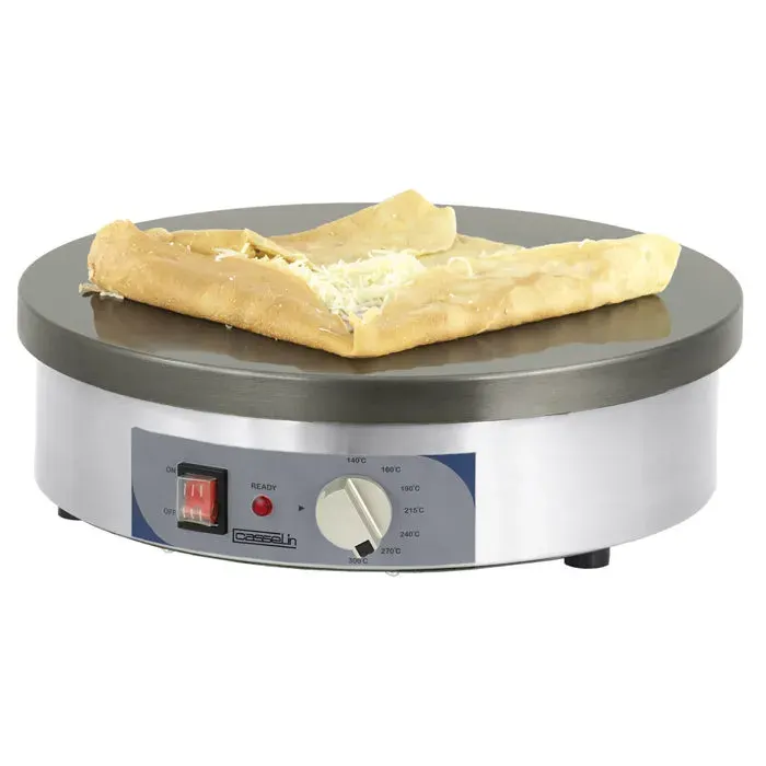 Crêpière Professionnelle - Casselin - Ø400 mm - Inox - 2700 W - Réglable 140-300°C