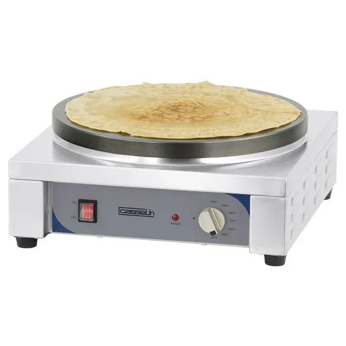 Crêpière Professionnelle - Casselin - Carrée - Inox - 2700 W - Ø400 mm