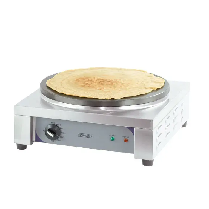 Crêpière Professionnelle - Casselin - Carrée - Inox - 2700 W - Thermostat réglable