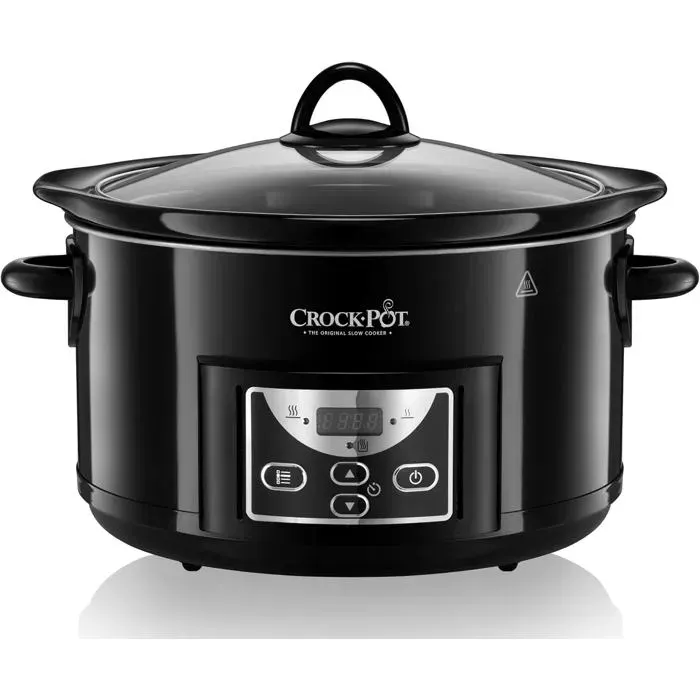 Crockpot Mijoteuse 47 Litres (JusquÀ 5 Personnes) Minuterie Programmable Avec Compte À Rebours Noir[Sccprc507B][PE368]