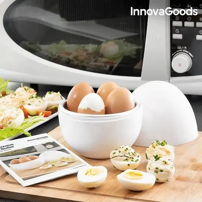 Cuiseur à Oeufs - InnovaGoods - Boilegg - Aluminium et PP - Capacité 4 oeufs - Design fonctionnel