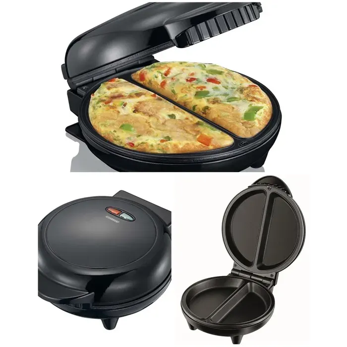 Cuiseur à omelettes - LIVOO - Double - 750W - Noir - Plaques antiadhésives