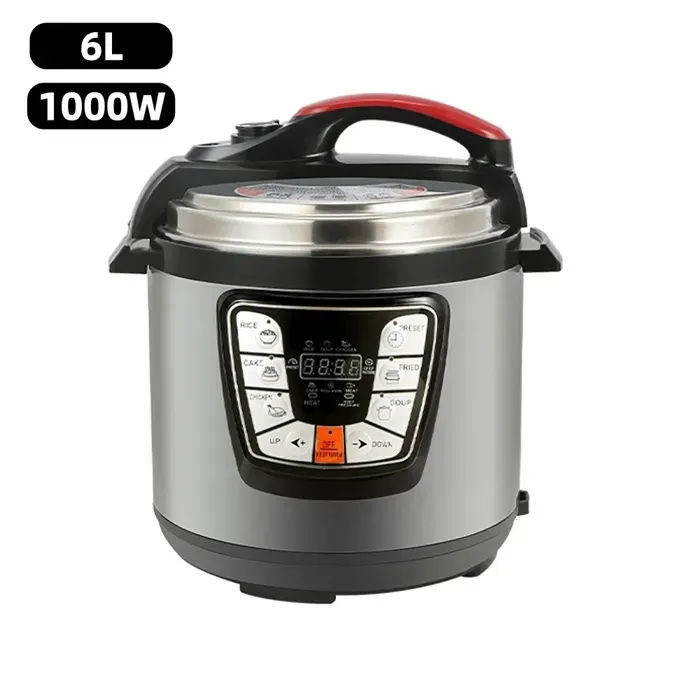 Cuiseur à Riz 1000 W Autocuiseur Multifonction 6L avec 6 Programmes pour la Cuisson du Riz de la Soupe la Friture et la Pâtisserie