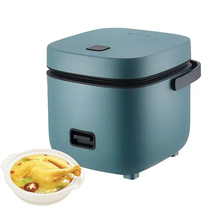 Cuiseur à Riz 12L Cuiseur à Vapeur de Voyage Portable Cuisson Vapeur Rapide Cuve Antiadhésive Amovible Maintien au Chaud