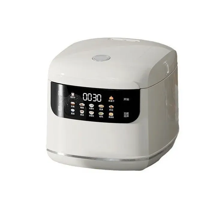 Cuiseur à riz - 2 L - Fonction maintien au chaud - 400 W - Bol Antiadhésif Amovible - Convient aux maisons et appartements - Blanc