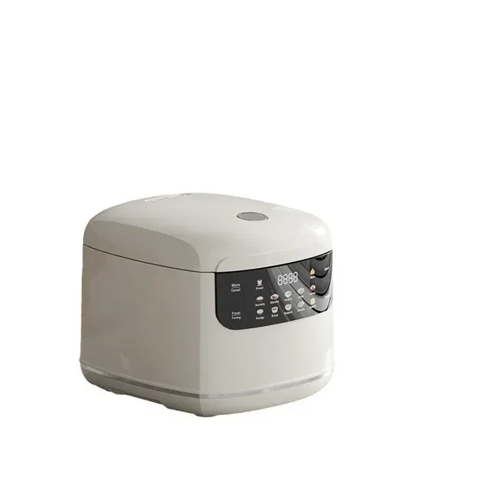 Cuiseur à riz 400 W grande capacité de 2 litres 10 programmes de cuisson minuterie 24 heures commande tactile blanc