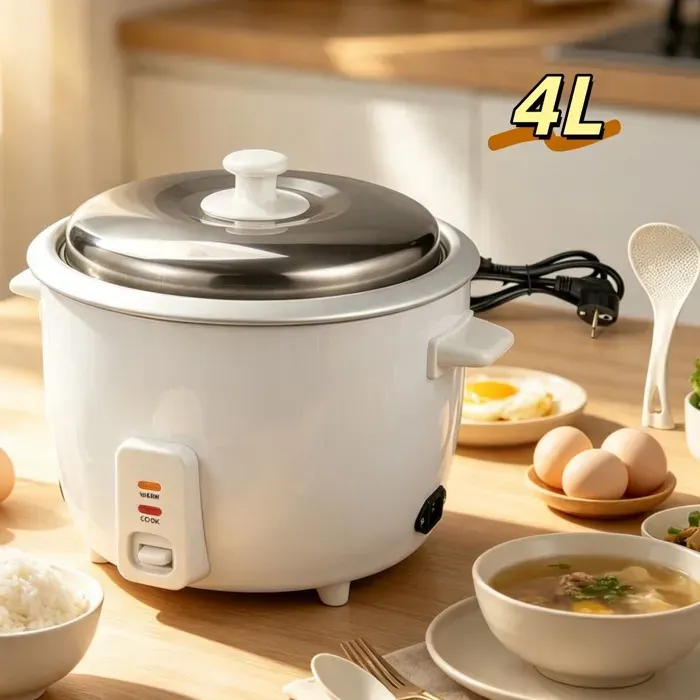 Cuiseur à riz 4L - cuiseur à riz multifonction 700W - acier inoxydable - 220V - antiadhésif - appareil de cuisson professionnels