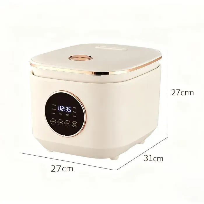 Cuiseur à riz 5L 900W 220V – Revêtement céramique antiadhésif 9 programmes cuve amovible - minuterie – Compact