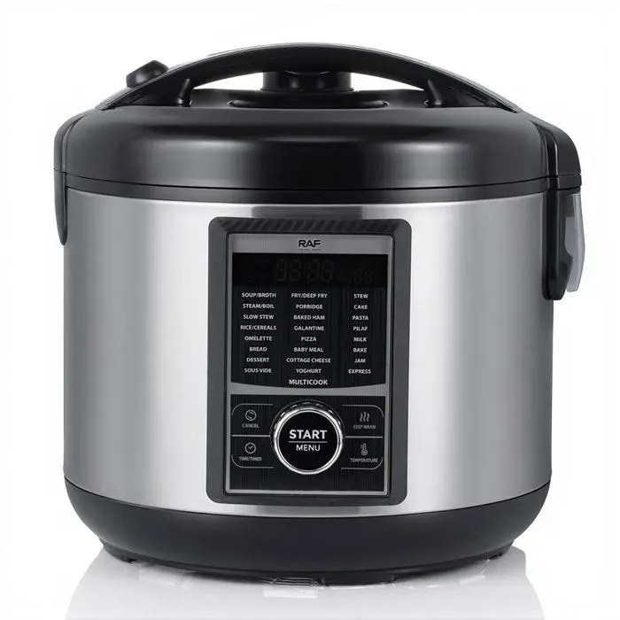 Cuiseur à riz automatique et la vapeur RAF0112 5L 900W24 MenusÉcran LCDDesign japonaisRéservation 24 heuresIsolation