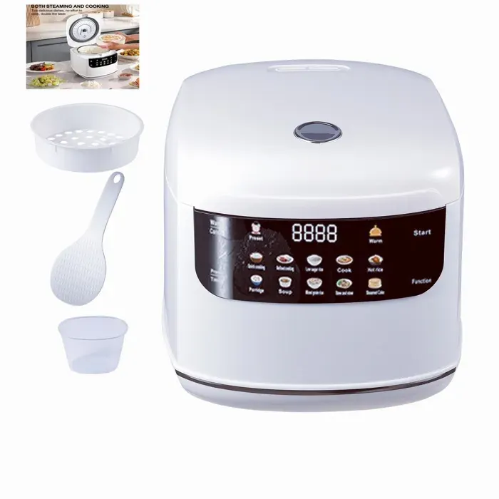 Cuiseur à riz électrique 2L 1 à 3 personnes multi-cuiseur antiadhésif multicuiseur mécanique intelligent Pot de riz à la vapeur