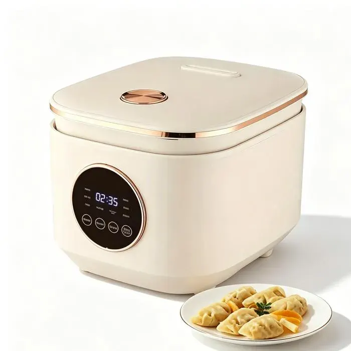 cuiseur à riz électrique Cuiseur à riz multifonction de 900 W Pot intérieur antiadhésif acile à Nettoyer Fonctions des boutons