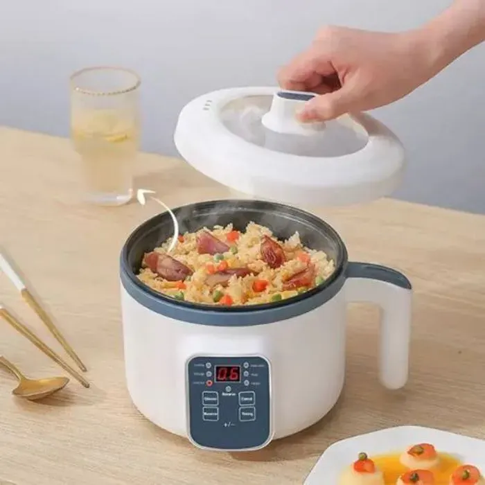 Cuiseur à riz électrique domestique Mini marmite multifonctionnelle marmite à la vapeur. Marmite chauffe rapidement