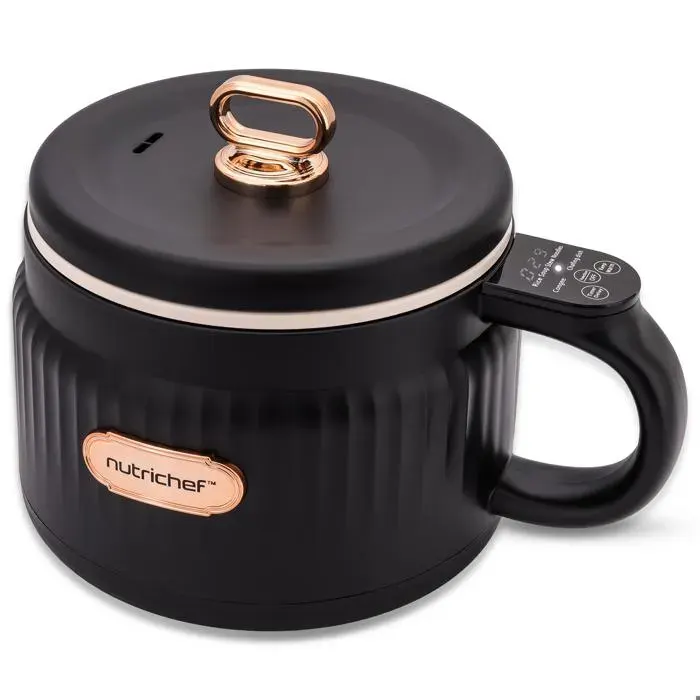Cuiseur à riz électrique - NUTRICHEF - 16 L - Revêtement céramique antiadhésif - 6 programmes - 600 W