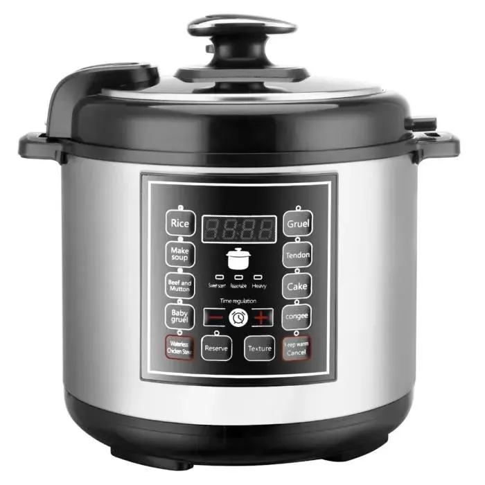 Cuiseur à riz - JOULLI - 1050W - 6L - 8 fonctions - Réservation automatique 24h