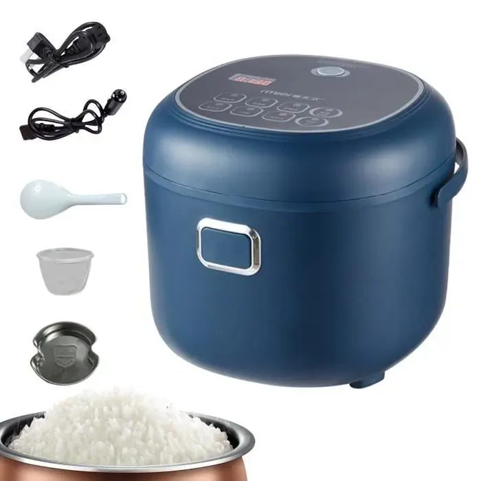 Cuiseur à riz - JOULLI - 2L - 200W - Étanchéité - Antiadhésif - Portable
