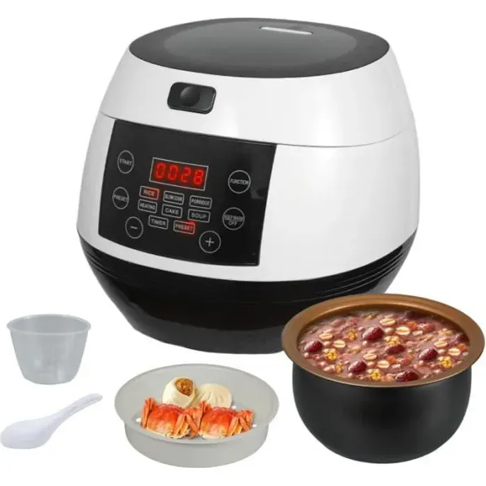 Cuiseur à riz - JOULLI - 3L - 500W - 6 fonctions de cuisson - revêtement antiadhésif
