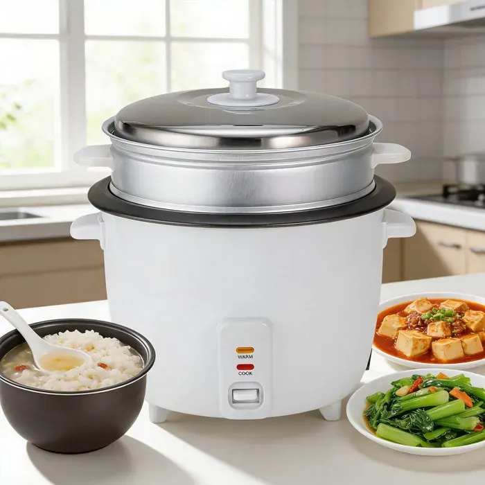 Cuiseur à riz multifonctionnel 3 en 1 - 4 L - Cuisson cuisson à la vapeur et maintien au chaud - Pot intérieur antiadhésif - 750W