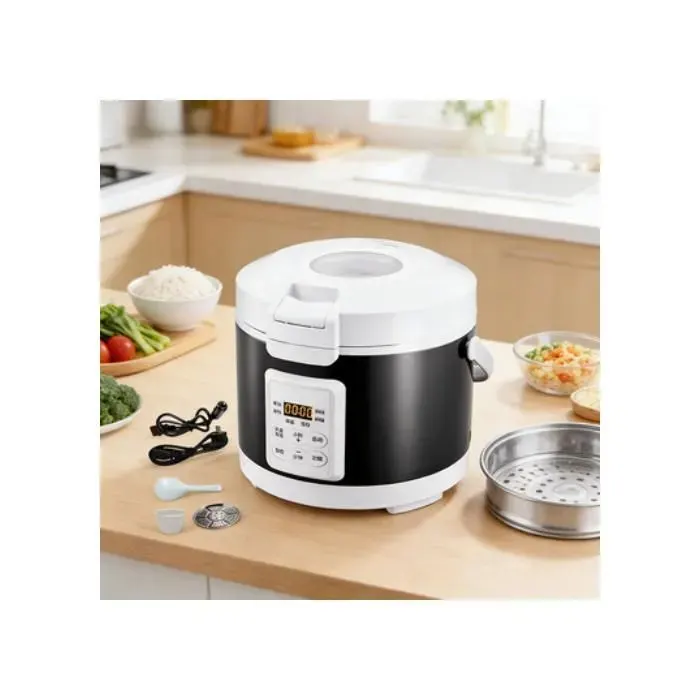 Cuiseur à riz pour voiture - 3 L - Double tension 12 V/24 V - Matériaux de qualité alimentaire - Cuisson rapide en 30 minutes