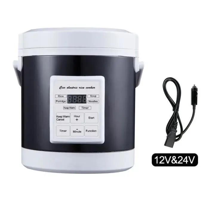 Cuiseur à riz - PRUMYA - Modèle pour voiture - Capacité 16L - 120W-180W - Réservation 24h
