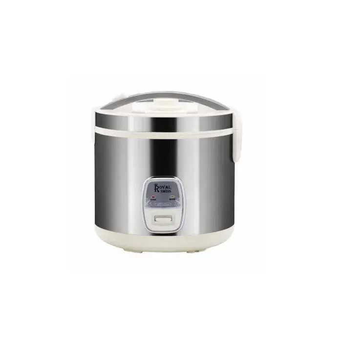 Cuiseur à riz - ROYAL SWISS - Argenté - Cuisson vapeur - Fonction maintien au chaud