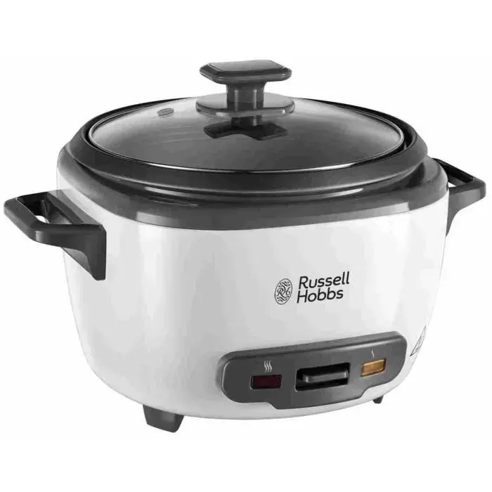 Cuiseur à riz RUSSELL HOBBS - 27040-56 - Capacité 2L - Jusquà 10 portions de riz - Cuve amovible antiadhésive - 500W