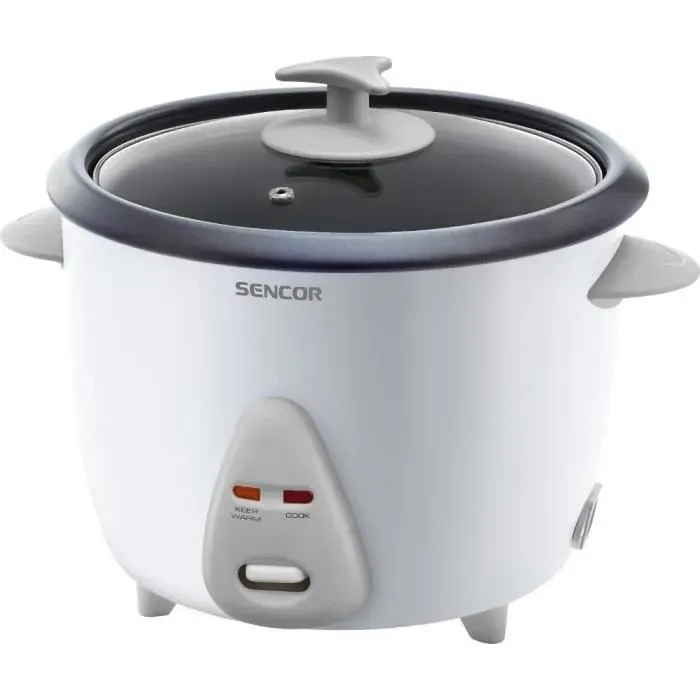 Cuiseur à riz - SENCOR - SRM1500WH - 15L - Cuisson vapeur - Riz sushi - Maintien au chaud 6h - Cuve antiadhésive - Blanc
