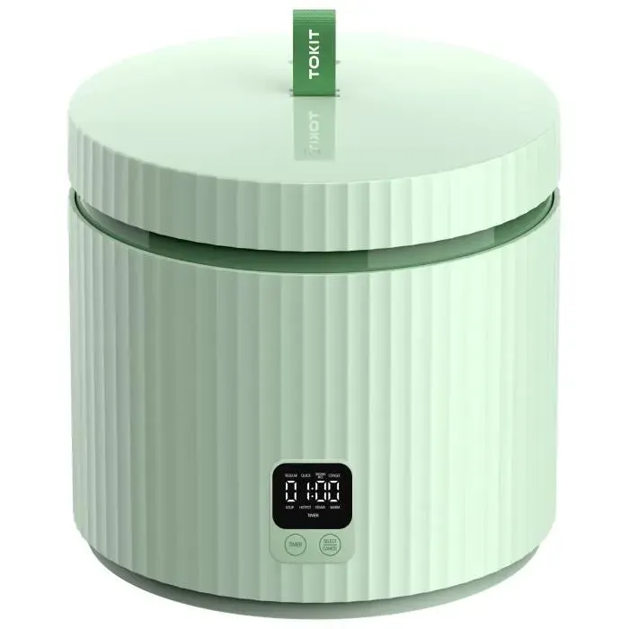 Cuiseur à riz - TOKIT - Pro - 15 L - Multifonctions - Revêtement céramique antiadhésif — coloris Vert