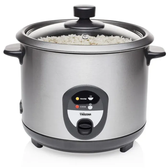 Cuiseur à riz - Tristar - 15 L - Inox - 500W - Anti-adhésif