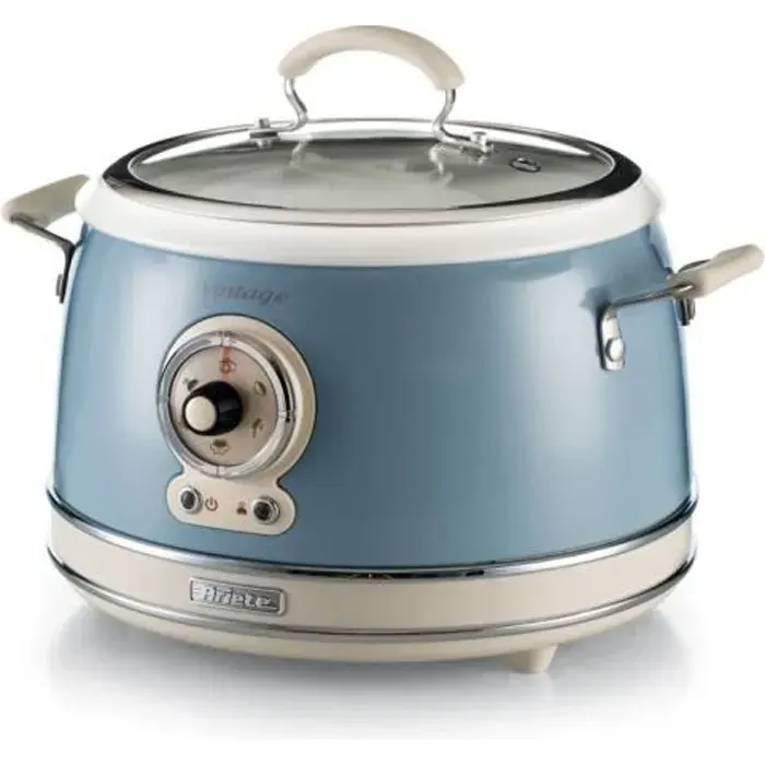 Cuiseur à riz Vintage Ariete (Groupe DeLonghi) - bleu mod. 2904/3 - 18L - 5 modes de cuisson
