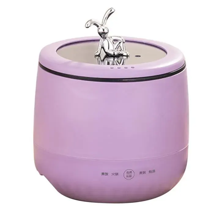 Cuiseur à riz - VVIKIZY - Mini cuiseur électrique 18 L - Antiadhésif - Violet - Multifonctionnel