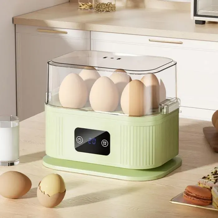 Cuiseur à œufs électrique multifonction petit cuiseur vapeur pour petit-déjeuner contrôle de maturité 200W anti-sèche