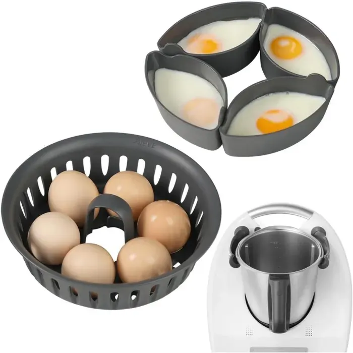 Cuiseur à œufs et support à œufs 2 en 1 -Applicable à Thermomix TM5TM6TM31
