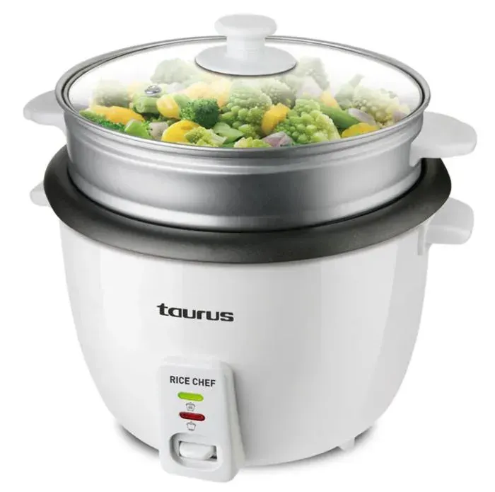 Cuiseur à Vapeur - Taurus - Rice Chef - 700W - 1.8L - Revêtement Antiadhérent