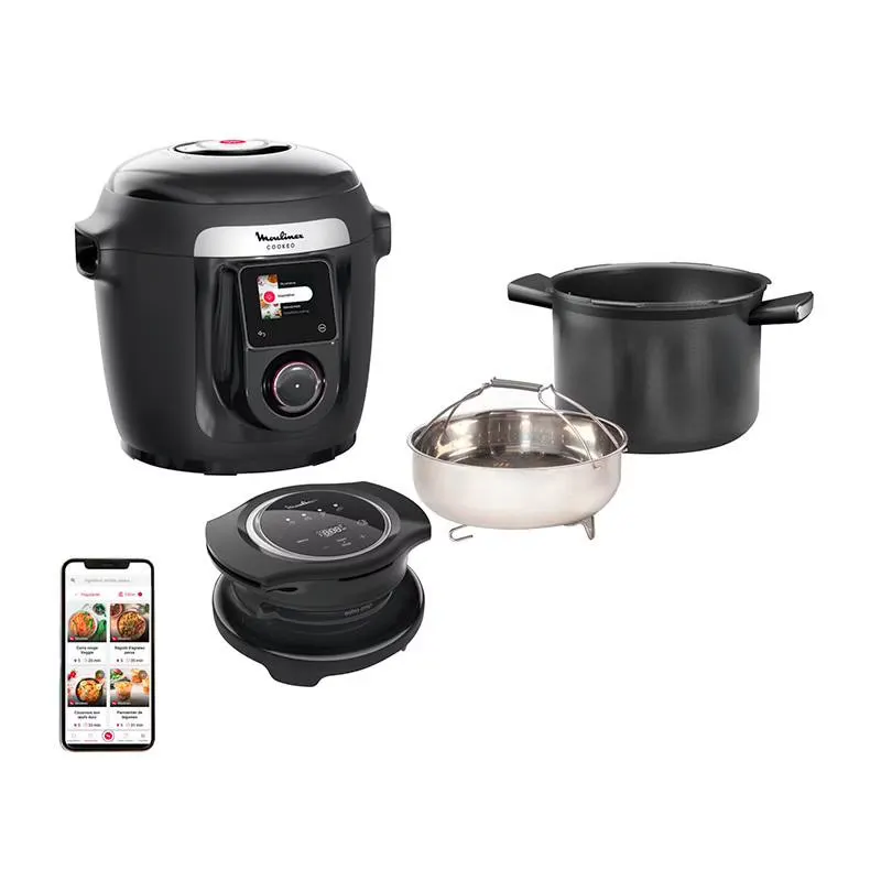 Cuiseur Cookeo Smart Moulinex Yy5491fb 9 En 1 + Extra Crisp — coloris Noir
