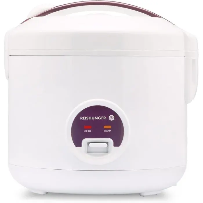 Cuiseur riz - REISHUNGER - 1.2L - Revêtement céramique - Cuiseur vapeur - Maintien au chaud 8h — coloris Blanc