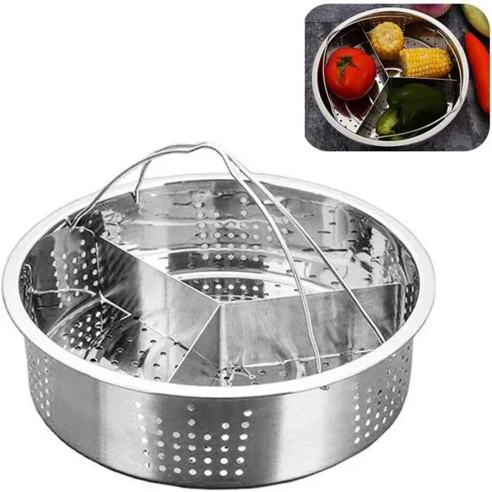 Cuiseur vapeur Cuiseur vapeur en acier inoxydable Grille à œufs pochés Autocuiseur-Ensoleillé