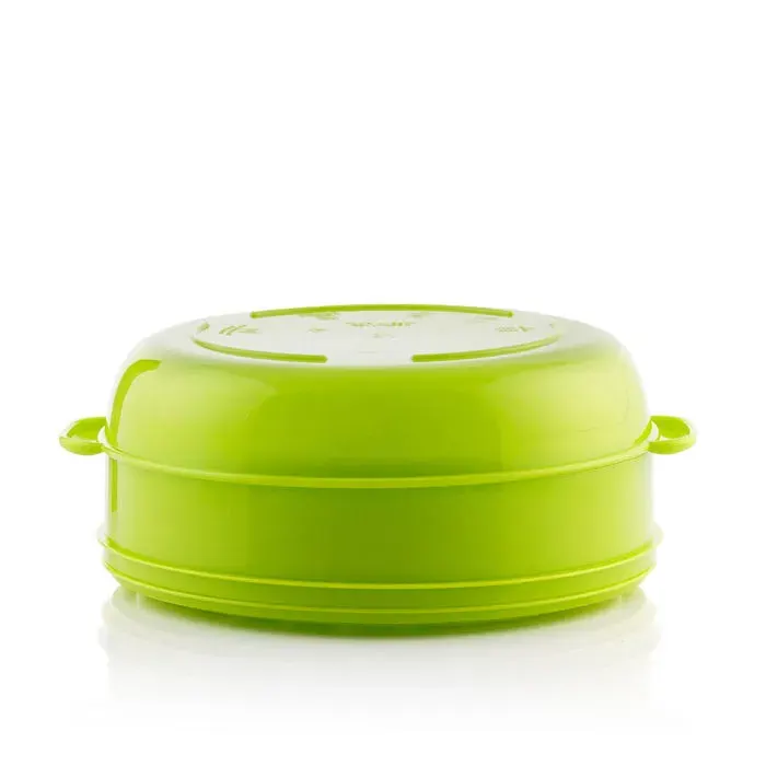 Cuiseur vapeur - INNOVAGOODS - - 2 compartiments - Valve déjection de vapeur - Vert citron