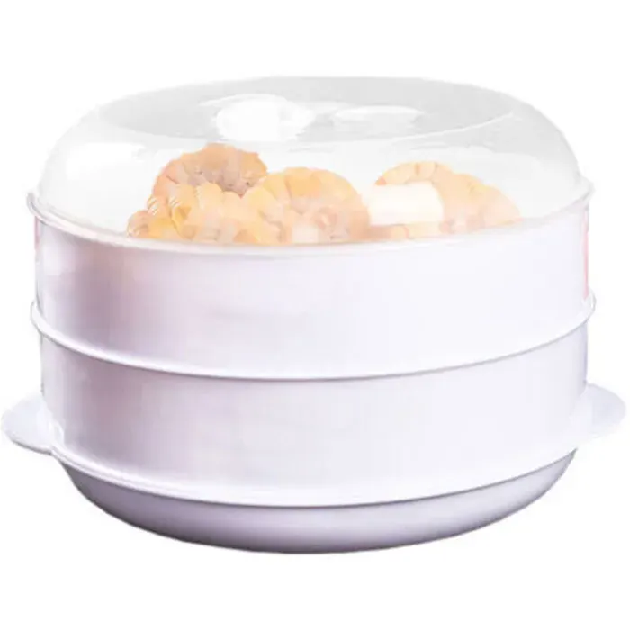 Cuiseur vapeur micro-ondes - LON® - cuisson saine - transparent - résistant à la chaleur double paroi