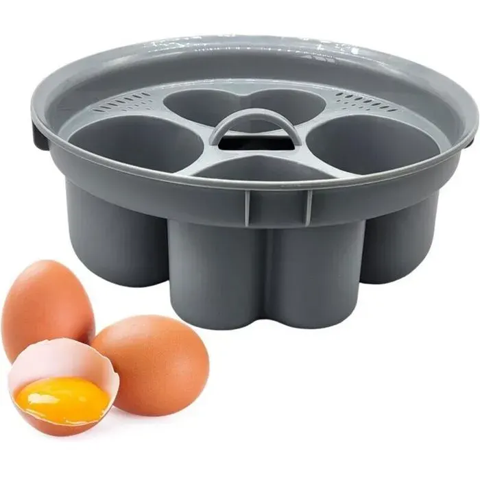 Cuiseur vapeur pour œufs durs 4 en 1 Cuiseur à œufs outil de cuisine pour petit déjeuner pour œufs pochés