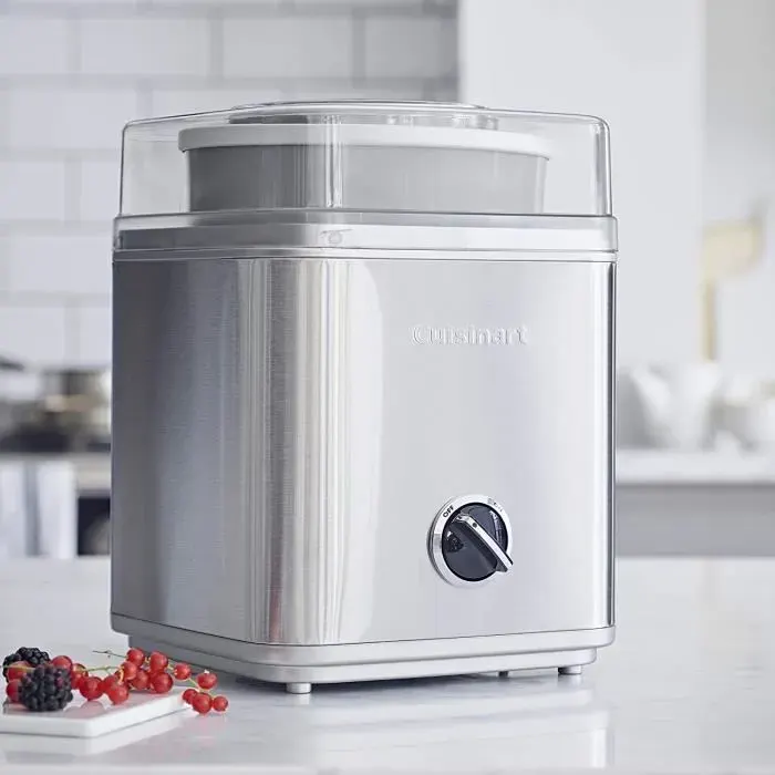 Cuisinart ICE30BCE Sorbetière Deluxe 2 litres de crème glacée pré-congelée argent[20]